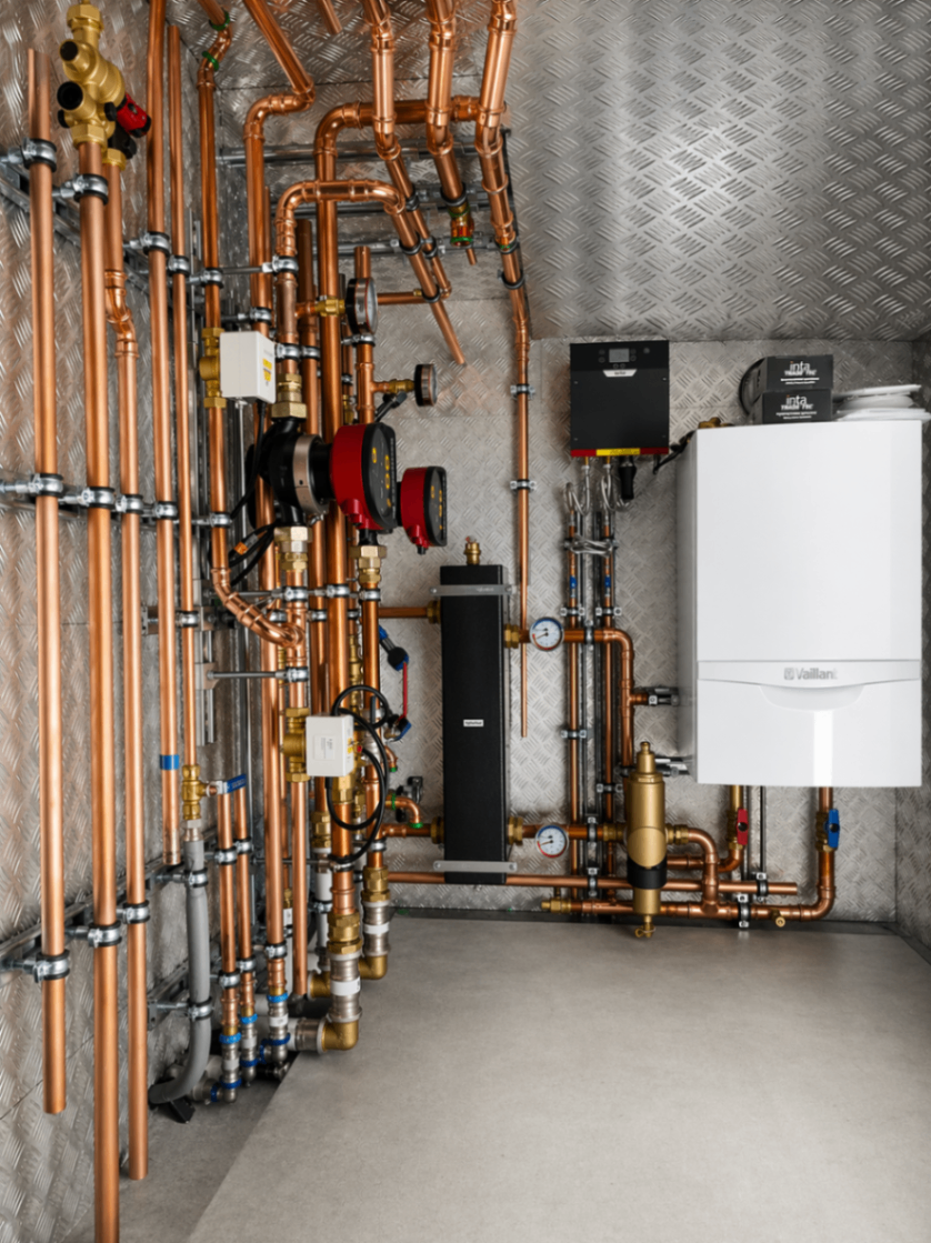 Vaillant Boiler with Copper Manifold System