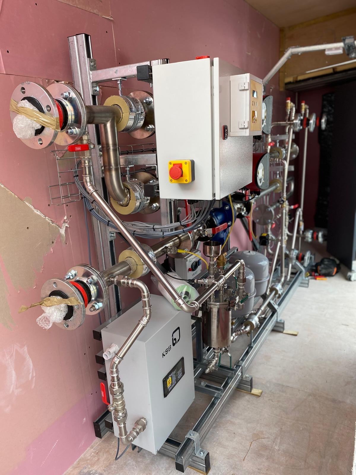 Commercial Plant Room with Heat Interface Units